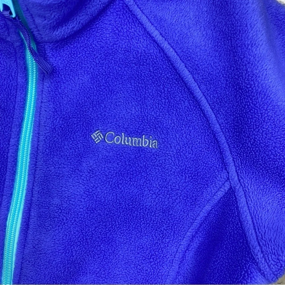 Columbia Fleece Girls Jacket Purple Size Large